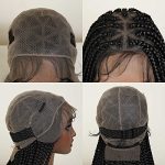 Sangtok 36 Inch Knotless Box Braids Lace Wig - Natural Elegance with Full Lace Embroidery