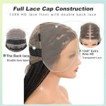 36 Inch HD Lace Front Box Braided Wigs: Unleash Your Beauty with Boho Curls and Knotless Elegance