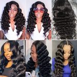 24 Inch Loose Deep Wave Lace Front Wigs Human Hair - Pre Plucked, Pre Cut, Glueless, Natural Black Beauty for Black Women