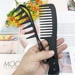 2Pcs Wide Tooth Curl Comb Set: Shark Teeth Design for Effortless Styling