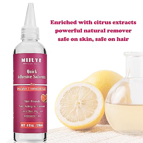 Lace Glue Remover & Tape Extension Remover Spray - Fast & Gentle Solution for Wig Adhesive and Tape Extension Removal (4OZ/120ml)