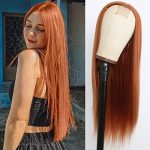 EVLYNN Ginger Wig - Long Straight Lace Front Wig for Daily Elegance and Vibrant Glamour