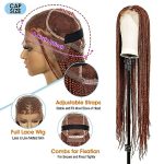 HD Transparent Knotless Box Braided Wigs with 350 Color: Versatile and Stylish Braided Wigs for Black Women
