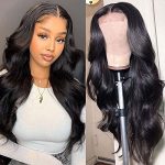 Body Wave Lace Front Wigs - 26 Inch Brazilian Virgin Human Hair for Black Women, Pre Plucked with Baby Hair