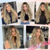 EMMOR Long Ombre Blonde Wavy Wig - Natural and Stylish Lace Front Wig for Everyday Glam