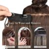 20-Inch Chocolate Brown Clip-In Hair Extensions - Where Elegance Meets Effortless Style