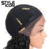 Style Icon Dark Brown Wig - Shoulder Length Ombre Lace Wig with Curly Waves, Middle Part Lace Front Synthetic Wig (13 Inches, 4) - Natural Beauty for Every Occasion 🌈💁‍♀️