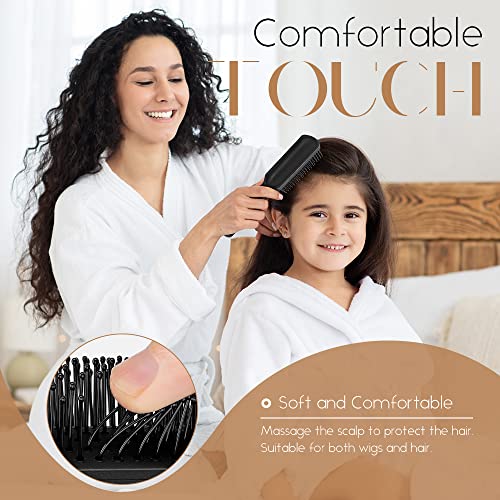 Dreamlover Wig Brush Set - Comprehensive Wig Care Kit with Synthetic Wig Brush, Human Hair Comb, and Edge Brushes - 4-Piece