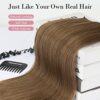 Thicker and Longer Hair with Invisible Wire Hair Extensions - Adjustable, Comfortable, and Secure