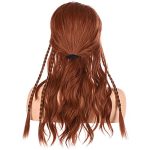 Long Wavy Brown Wig - Natural Heat Resistant Synthetic Ginger Wig for Women, Perfect for Cosplay, Costume, and Halloween Parties