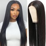 Unlock Endless Style Possibilities with Straight Lace Front Wigs: 24 Inch Synthetic Elegance with HD Lace, T-Part Design, and Natural Black Beauty