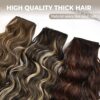 BRIKABIA Beach Wavy Clip-in Hair Extensions – Instant Length, Fullness, and Confidence