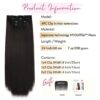 4PCS Clip-in Hair Extensions for XXL Volume and Length
