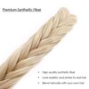 Hairro Fishtail Braided Headband – Synthetic Hairpiece with Teeth for Effortless Elegance