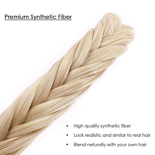 Hairro Fishtail Braided Headband – Synthetic Hairpiece with Teeth for Effortless Elegance