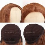 Long Wavy Hair Ginger Color Synthetic Lace Front Wigs