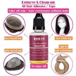 Wig Adhesive and Glue Remover Set - Strong Hold for Lace Front Wig and Poly Hairpieces, Invisible Waterproof Bonding Glue for Hair Replacement Systems