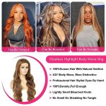 HUANGZIYA Quick Glam Ombre Honey Blonde Lace Front Wig - Effortless Elegance in 15 Seconds