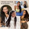 30 Inch - Long Curly Brunette Brown Drawstring Ponytail for Women - Breathable & Lightweight Synthetic Hairpieces for Daily Glam
