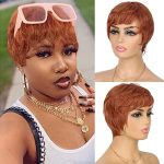 Hair Glueless Wear and Go Wig Ginger Pixie Cut