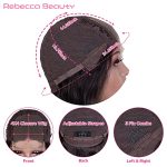 Rebecca Beauty Body Wave Lace Front Wigs - Natural Hairline, 10A Grade Brazilian Hair, and Affordable 4X4 Closure Wig for Effortless Style