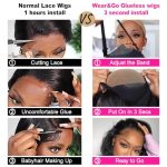 24 Inch Body Wave Lace Front Wigs - Easy Wear and Go, Glueless Human Hair Wig for Effortless Style