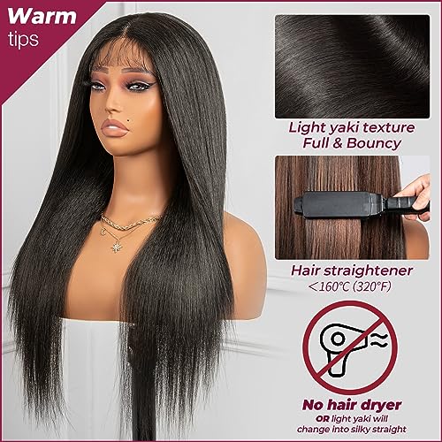 Toyotress ZERO Tangle Airy Dark Brown Lace Front Wig - 26 Inch Straight T-Part Synthetic Wig with HD Lace for Effortless Elegance (26 Inch, Color 2)