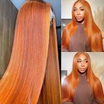 Ginger Color 13X4 HD Lace Front Wigs Human Hair