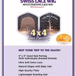 Sensationnel Synthetic Hair Lace Front Wig Cloud 9 Swiss Lace 4X4 Multi Parting Braid Lace Wig Goddess Locs