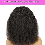 22 Inch Afro Curly Lace Front Wigs - 200% Density Brazilian Virgin Human Hair - Transparent Frontal Wigs for Women - Pre Plucked, Bleached Knots, and Glueless