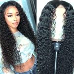 KXFNUO 26-Inch Long Curly Deep Wave Wig for Black Women - Natural Black Hair Replacement for Elegant Occasions
