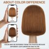 Eyefanniy 12 Inch Brown Bob Wig: Elevate Your Style with 13x4 HD Lace Front Human Hair Wig - Elegant, Comfortable, and Versatile