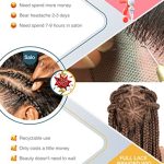 36 Inches HD Full Lace Braided Wigs - Knotless, Lightweight, and Natural-Looking for Black Women