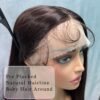 SOKU Brown Lace Front Wigs Synthetic Pre Plucked 32 Inch Long Straight Lace Frontal Wigs