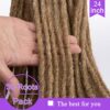 24" Ombre Blonde Boho Locs - 30 Strands Dreadlock Extensions for Crochet Braids and Goddess Locs - Synthetic Dreads for a Stunning 27613# Look