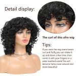 Soft Black Curly Wig: Short, Bouncy, and Natural - Perfect Synthetic Replacement Wigs for African American Women