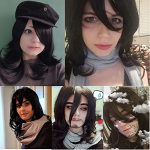KiyaCOS Shota Aizawa Cosplay Wig - Heat Resistant Black Fluffy Curly Wave for Anime Daiy Wear and Costume Mastery