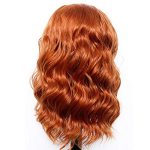 Short Wavy Wig: Embrace Effortless Style with Synthetic Orange Ginger Red Lace Front Wig – Your Perfect Glam Companion