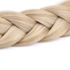 Classic Honey Blonde Synthetic Hair Braided Headband - 2 Strands, Elastic Stretch Hairpiece - Beauty Accessory for Women and Girls