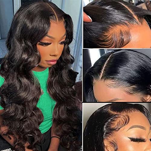 HD Lace Front Synthetic Wigs - Long Body Wave Hair for Black Women