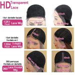TOMYEUS Natural Black Synthetic Lace Wig - 18-28 Inch Long Straight Wig for Women, Perfect for Daily Elegance