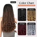 Aisaide Braided Headband Wig - Afro Box Braids with Curly Ends for Effortless Styling