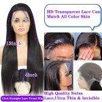 Straight Lace Front Wigs - 13x4 HD Lace, 150% Density, and Baby Hair Magic