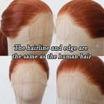 BTWTRY Ginger Brown Synthetic Lace Front Wig - Pre Plucked Natural Hairline for Effortless Style