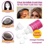 Wig Adhesive and Glue Remover Set - Strong Hold for Lace Front Wig and Poly Hairpieces, Invisible Waterproof Bonding Glue for Hair Replacement Systems