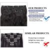 Blonde Hair Extensions - 3pcs Synthetic Full Head Invisible Wavy Clip Extensions 260g (Ash Blonde mixed Bleach Blonde)