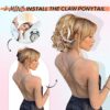 HSLHDI Short Curly Claw Clip Ponytail Extension - Effortless Elegance for Daily Use and Special Occasions