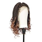 Lightweight 18-Inch Square Knotless Box Braided Wig - A Refreshing Twist in Synthetic Lace Front Fashion