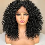 15-Inch HD Curly Lace Front Wig for Black Women