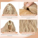 Instant Volume Makeover: Short Ponytail Extension Claw Clip - 13 Inch Fluffy Synthetic Curly Wavy Hairpiece for Effortless Style